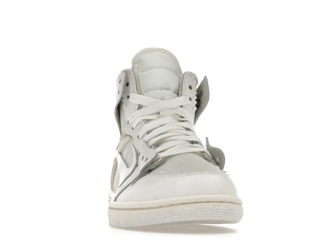 Детские кроссовки Lifestyle с деконструированным дизайном Jordan 1 Retro High Jordan, White/White — фото 2