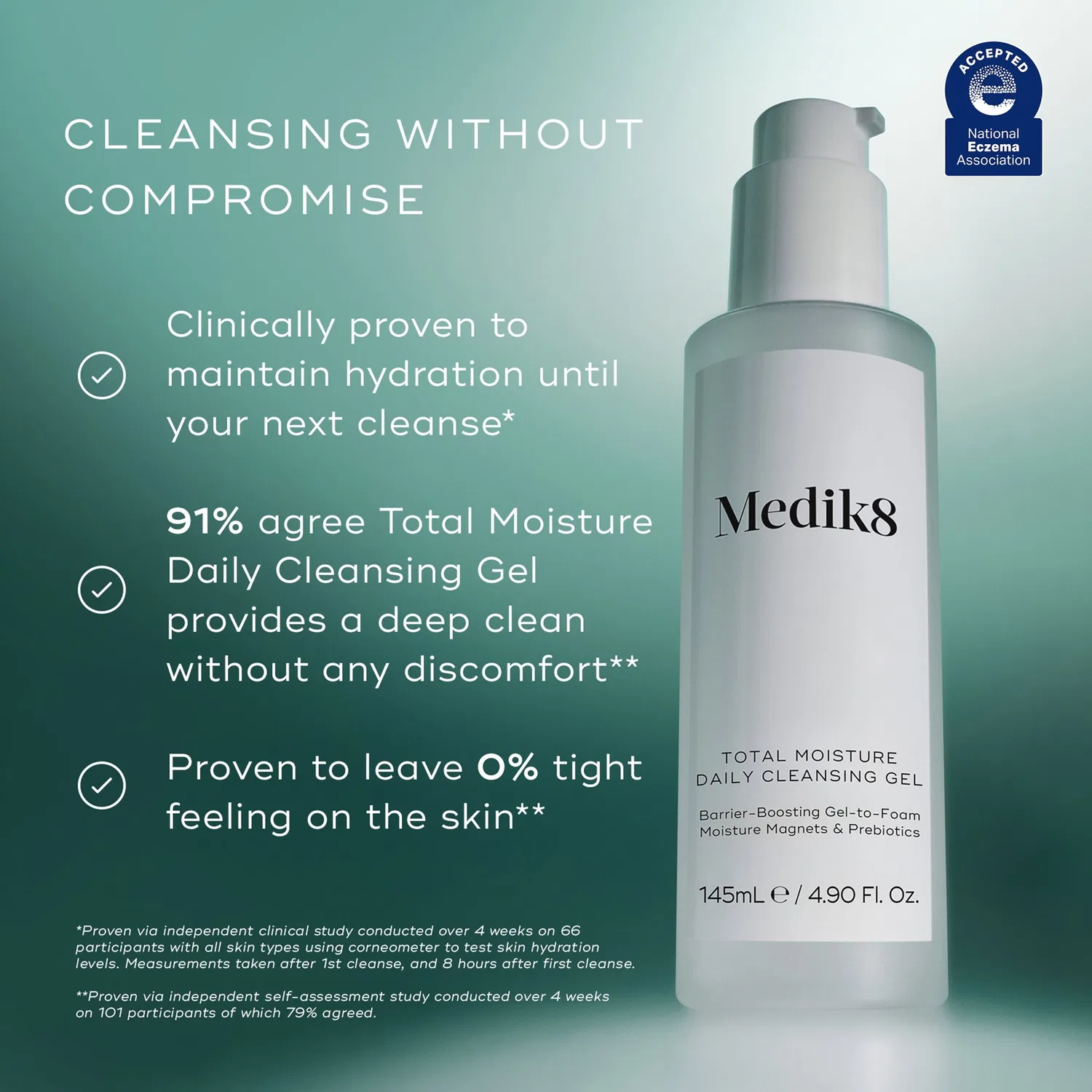 Гель для умывания увлажняющий Medik8 Total Moisture Daily Cleansing Gel, 145 мл — фото 2