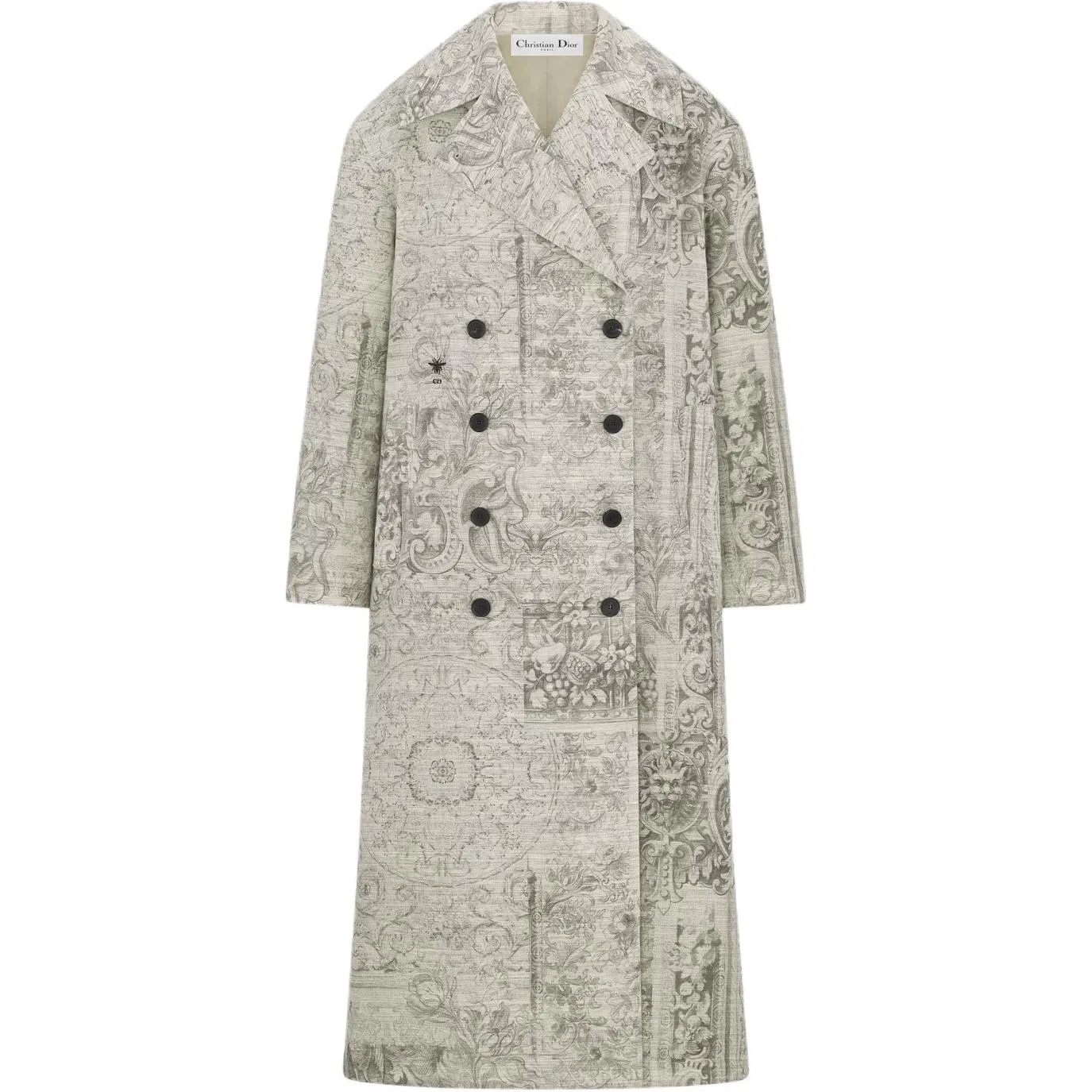 Женское пальто с высоким воротником DIOR, Beige