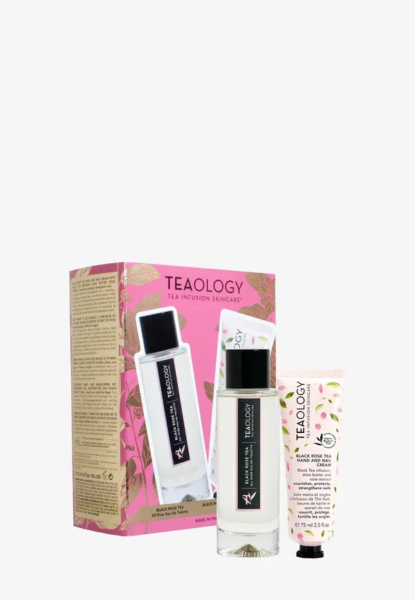 Набор для ухода за кожей Black Rose Tea Eau de Toilette и крем для рук и ногтей, Teaology, Black