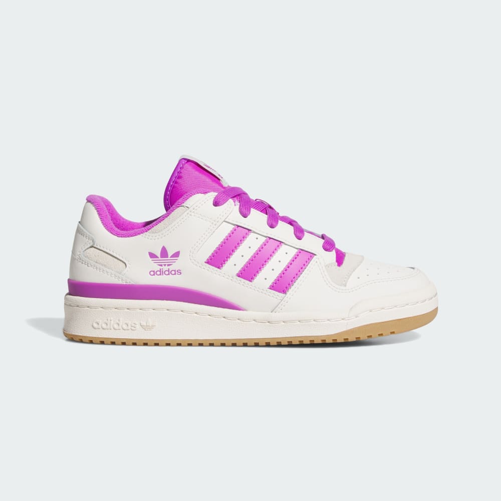 Кроссовки Adidas Forum Low CL Shoes, цвет Cloud White/Purple Burst/Cream White