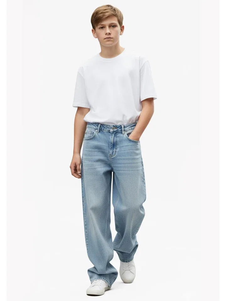 Джинсы baggy fit Blue Effect, голубой — фото 4