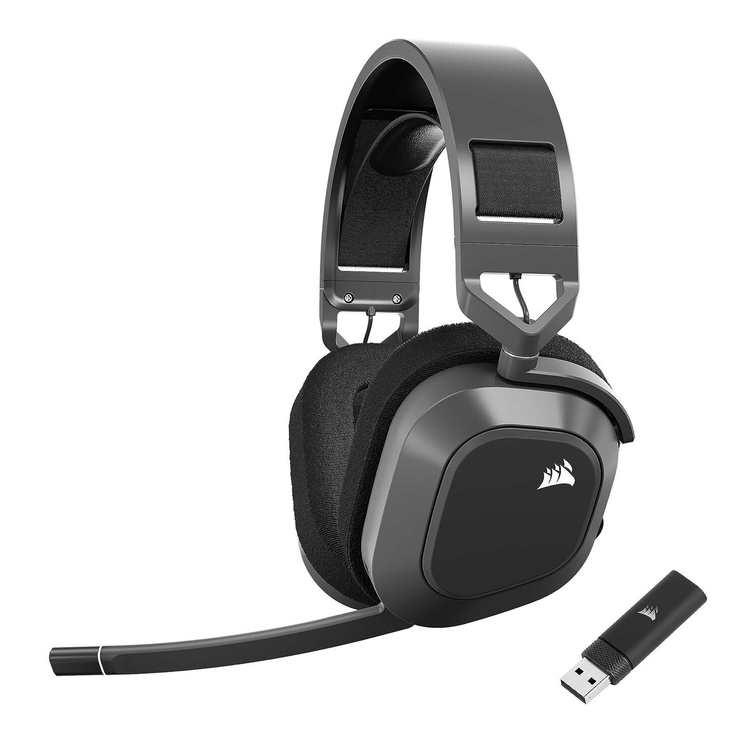

Игровая гарнитура Corsair HS80 MAX Wireless, серый