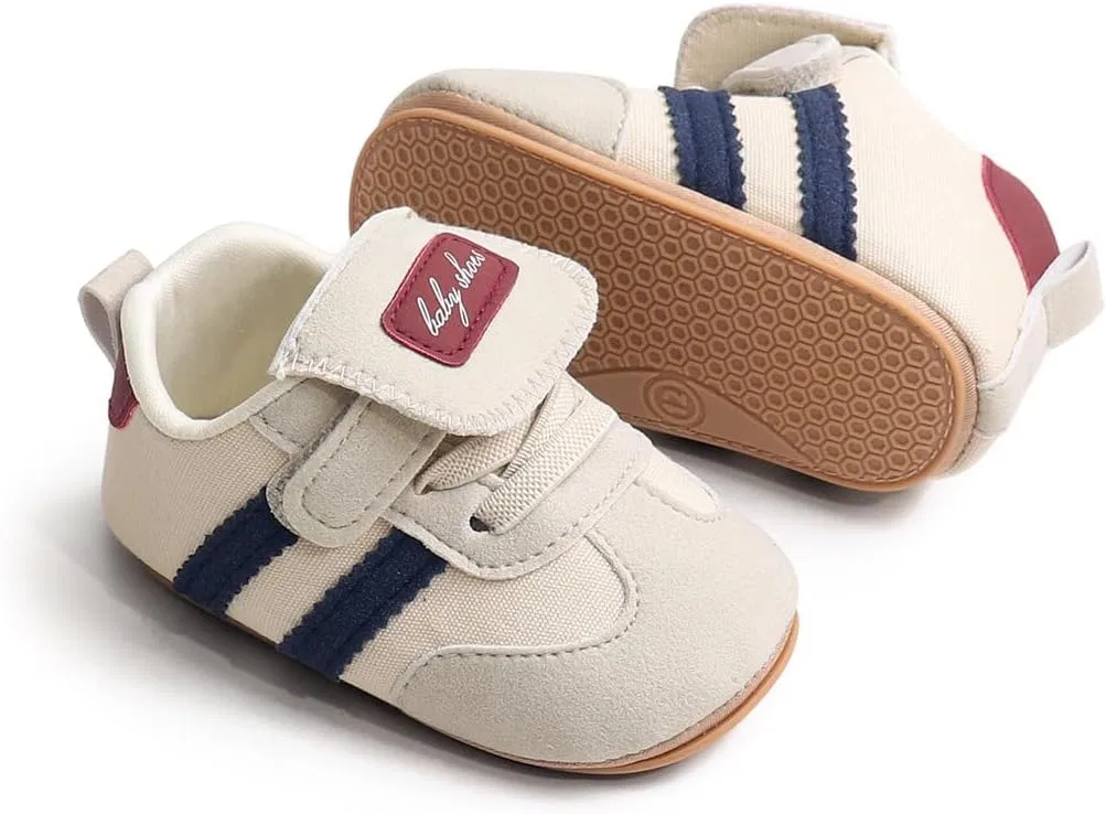 Детские кроссовки с мягкой подошвой Retro Sneakers Purepips, Beige — фото 3