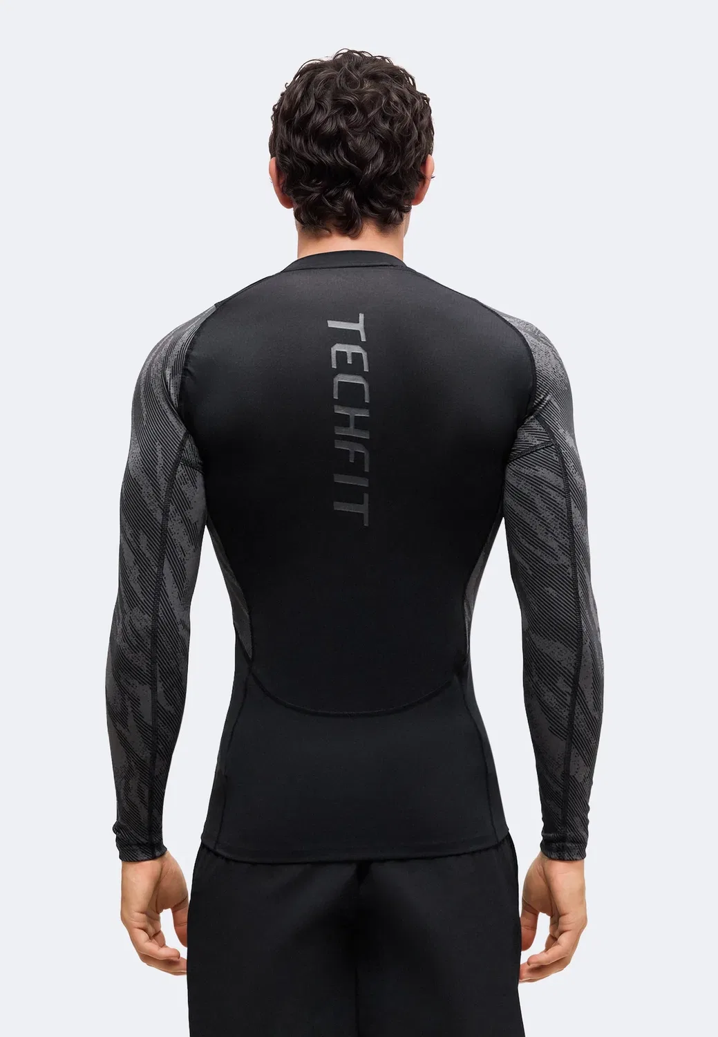 Футболка с длинным рукавом Techfit Adidas Performance, Black/Onix