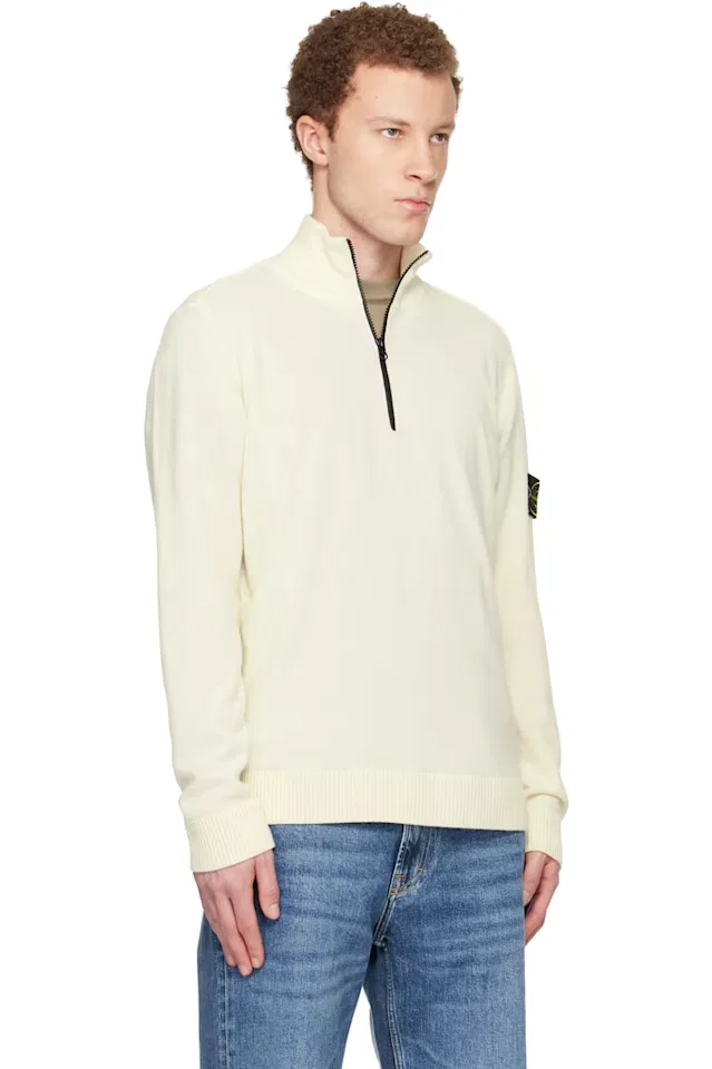 Кремовый свитер из шерсти Geelong RWS Stone Island — фото 2