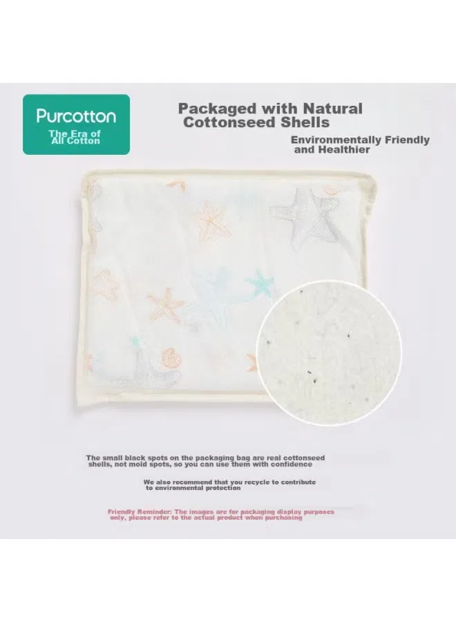 Трусы детские хлопковые комплект 2 шт Purcotton, синий