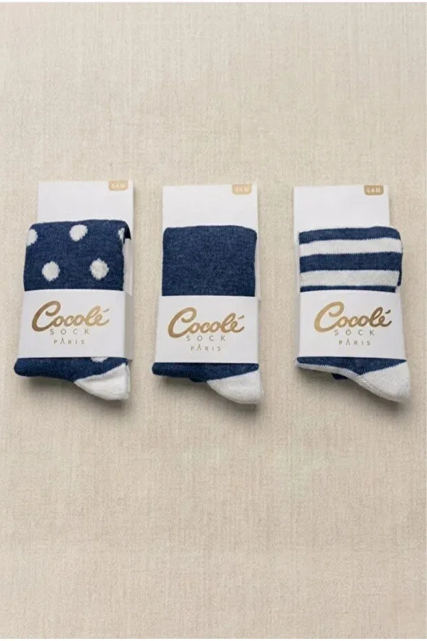 Детские колготки для мальчиков хлопковые комплект 3 шт Cocole Socks, Multicolor — фото 2