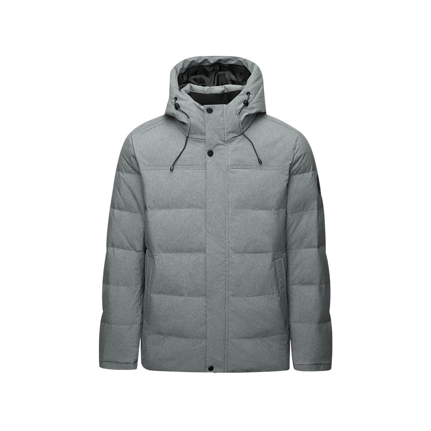 Детский пуховик с капюшоном Dark Gray Pattern 26 HLA, Dark Gray Pattern 26