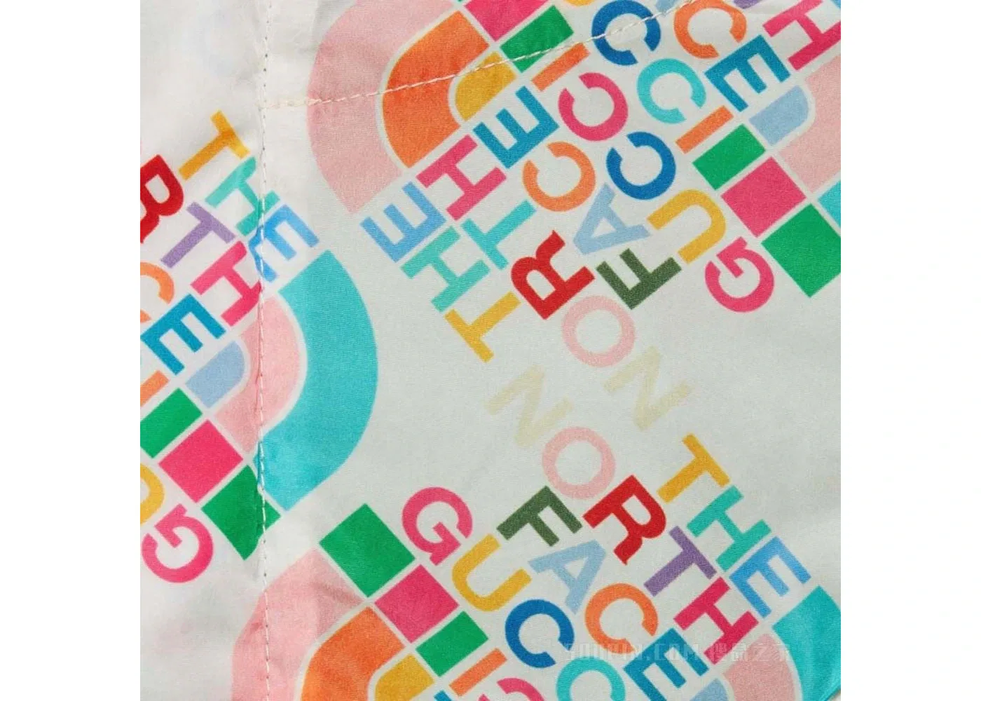 Мужская куртка с принтом коллекции The North Face Gucci, Ivory/Multicolor — фото 2