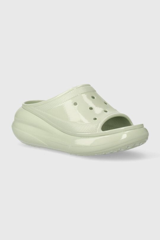 Шлепанцы Crush High Shine Slide Crocs, зеленый
