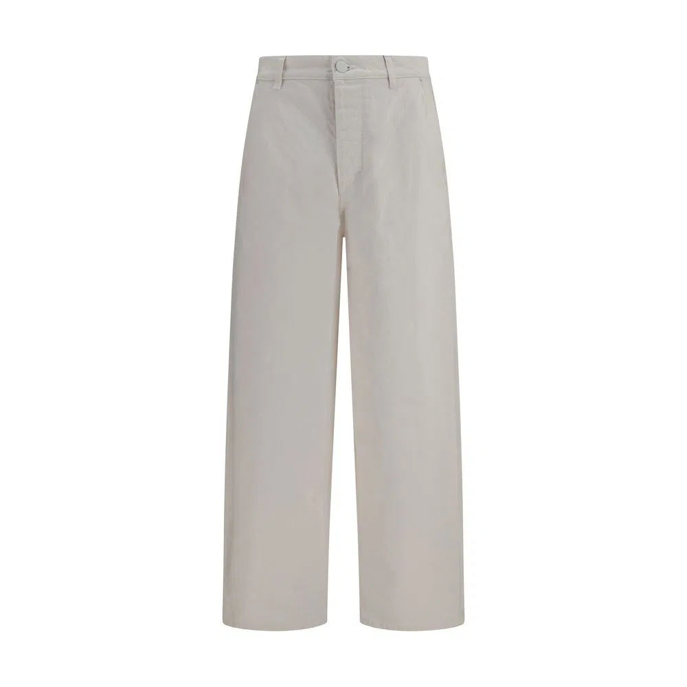 Мужские джинсы свободного кроя White Cotton Jeans Denim AMI Paris, White