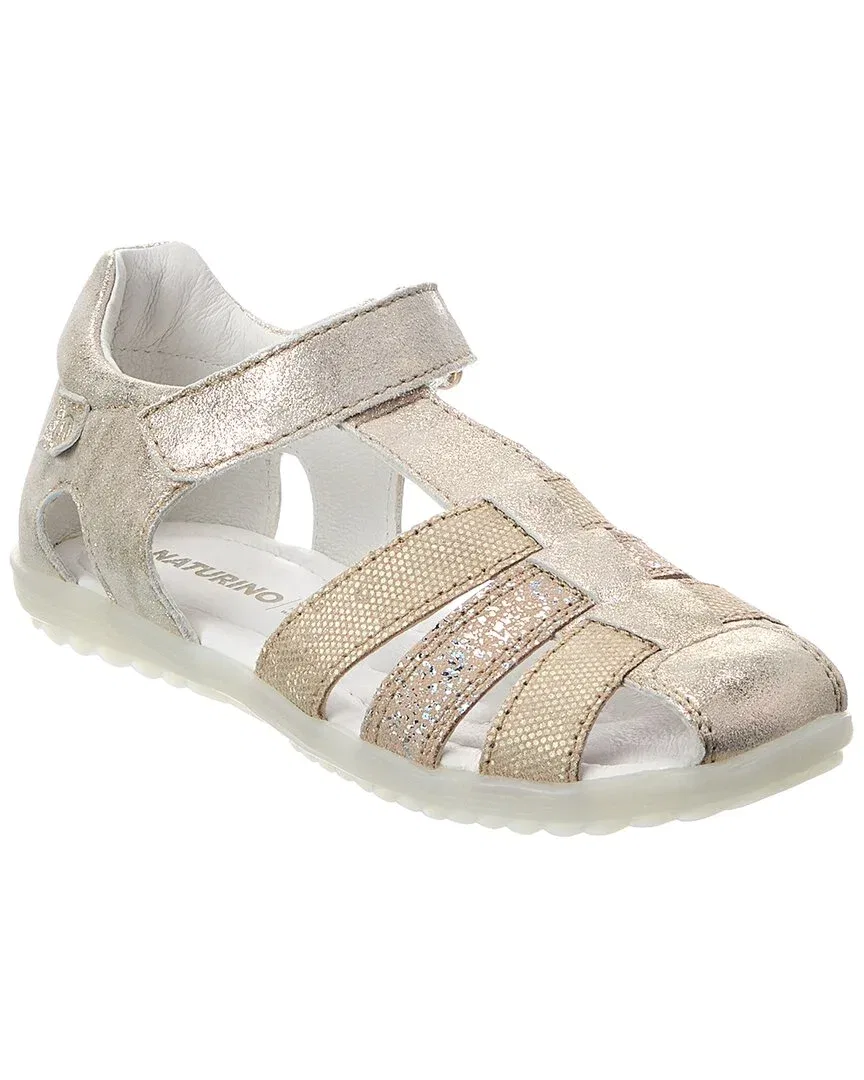 Детские сандалии на липучке See Suede Naturino, Gold