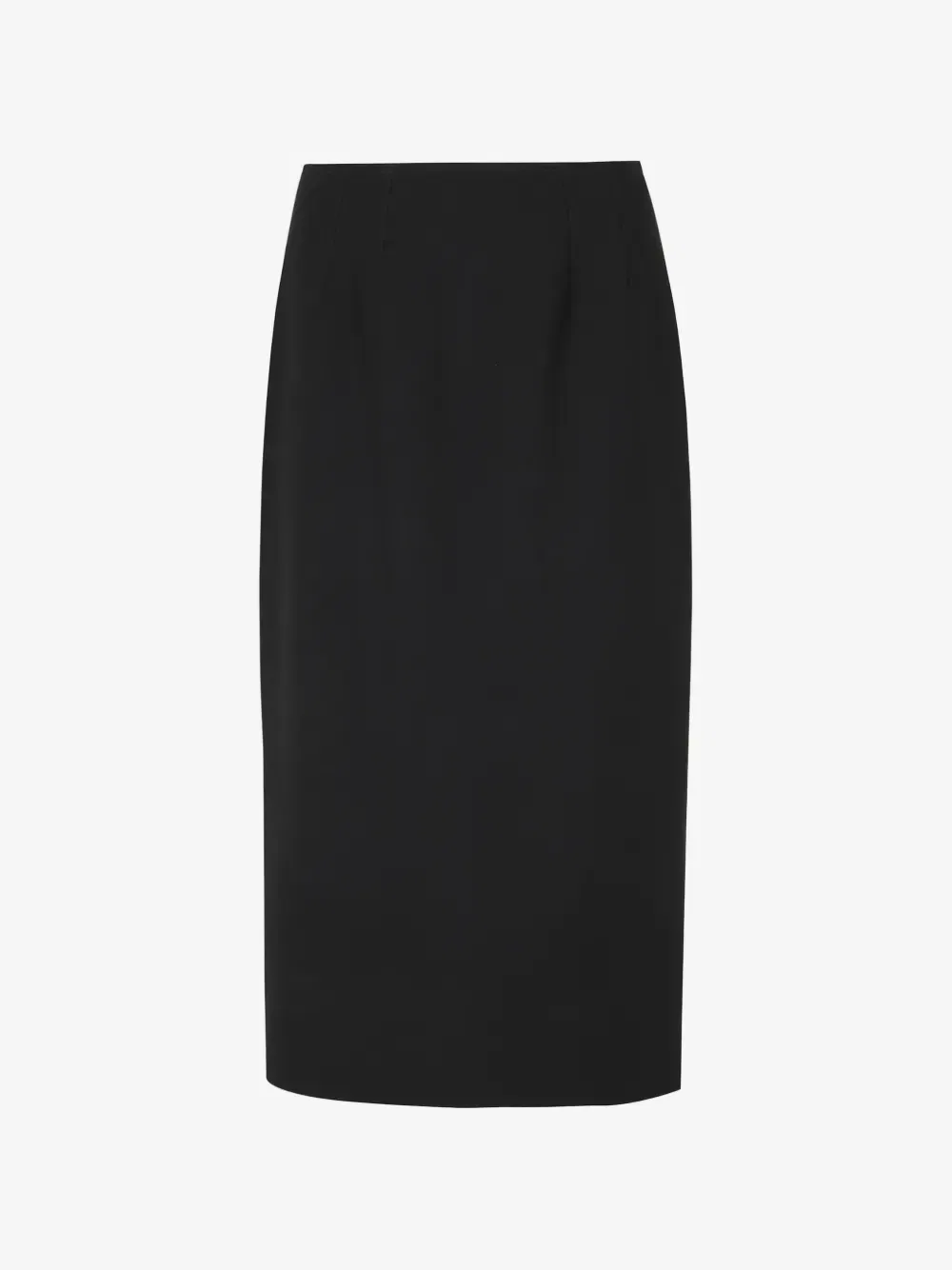 Юбка из двойного шерстяного крепа DOLCE & GABBANA, черный