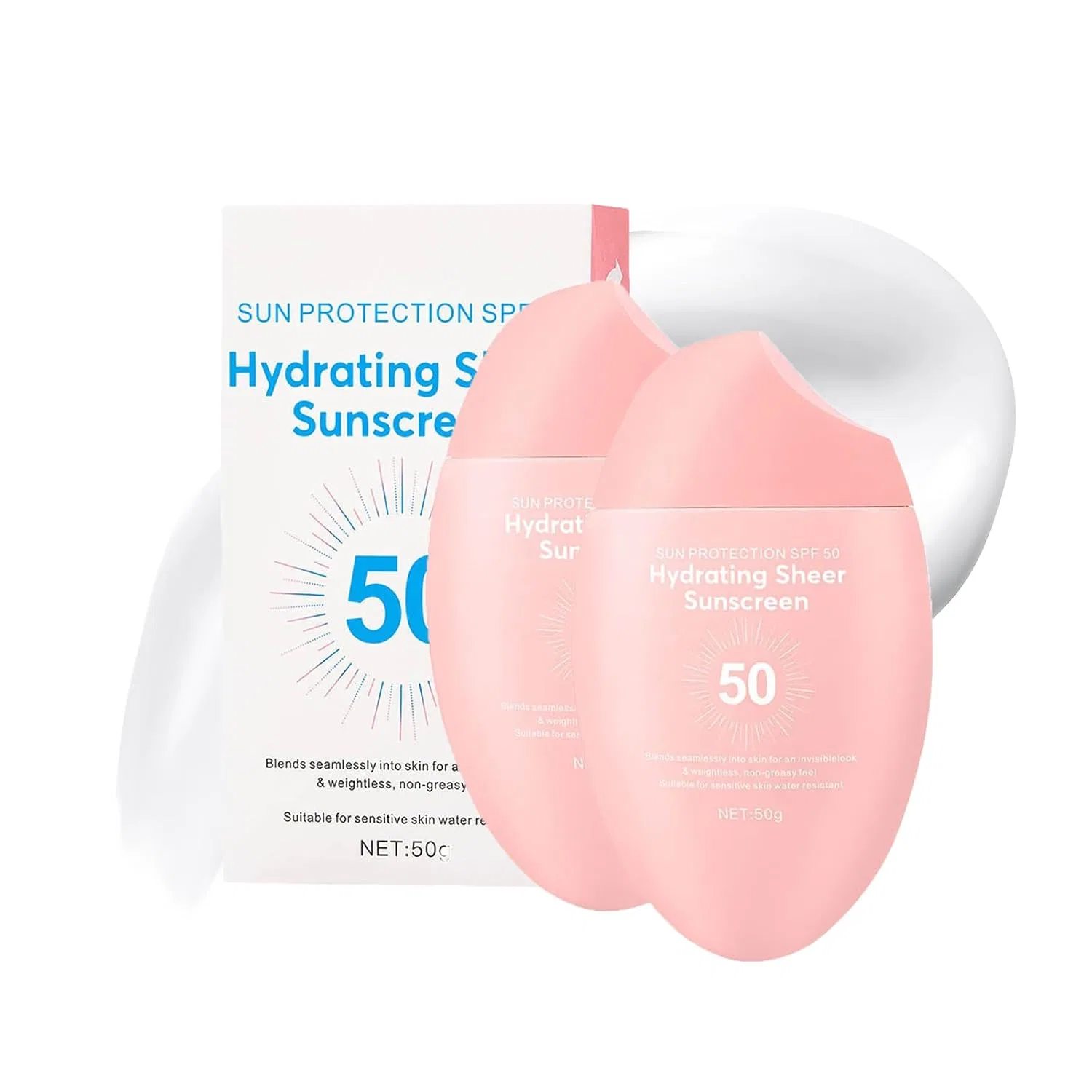 Солнцезащитный крем для лица Hydrating Sheer Face Sunscreen, SPF 50, RadiantRe, 50 г