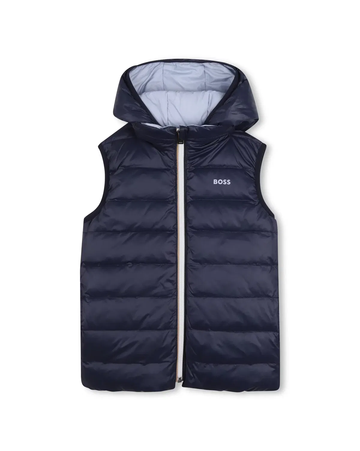 Детский жилет для мальчиков стеганый BOSS Kidswear, Azul Claro — фото 2