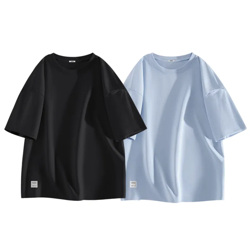 Комплект футболок детский без рукавов MINISO, Black + Glacier Blue