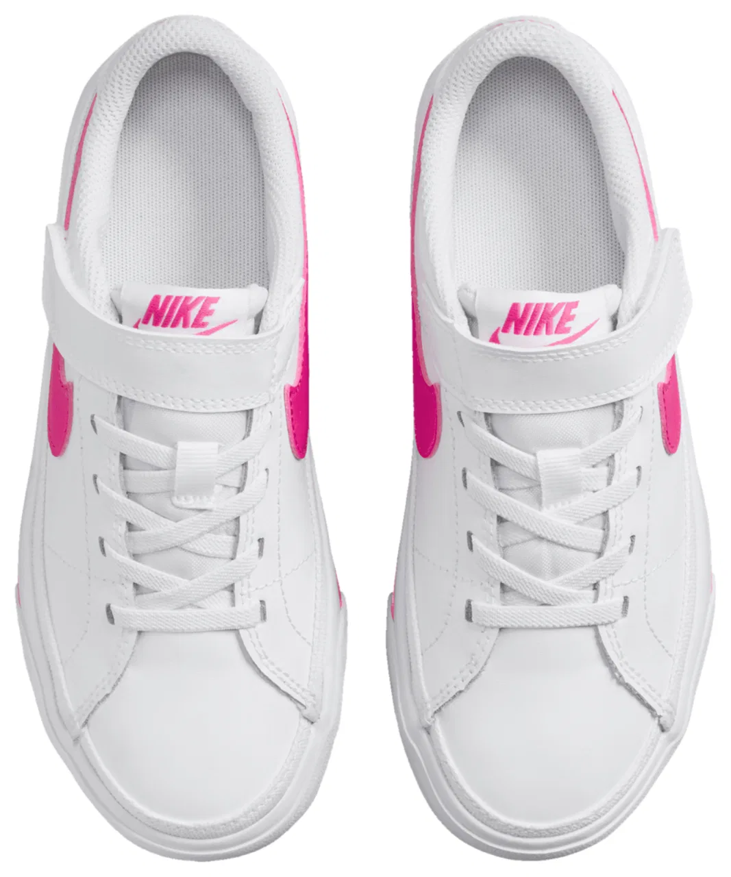 Кроссовки для мальчиков Court Legacy Nike, цвет White/Laser Fuchsia — фото 4