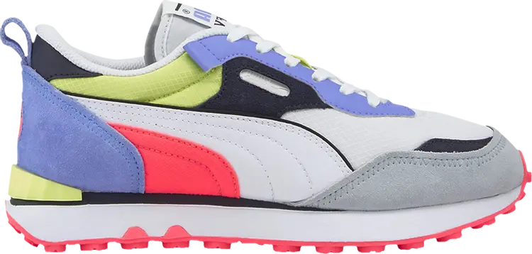 

Кроссовки Puma Rider FV Future Vintage - White Elektro Purple, белый