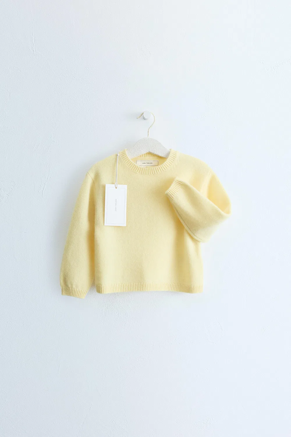 ZARA TIMELESS - Свитер из 100% кашмира, Light yellow