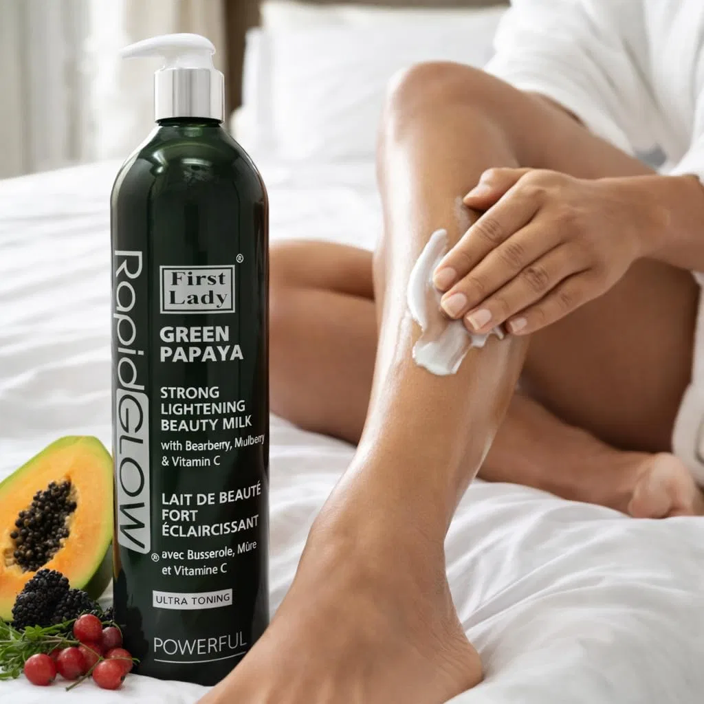 Лосьон для тела осветляющий Green Papaya, First Lady Rapid Glow, 500 мл — фото 2
