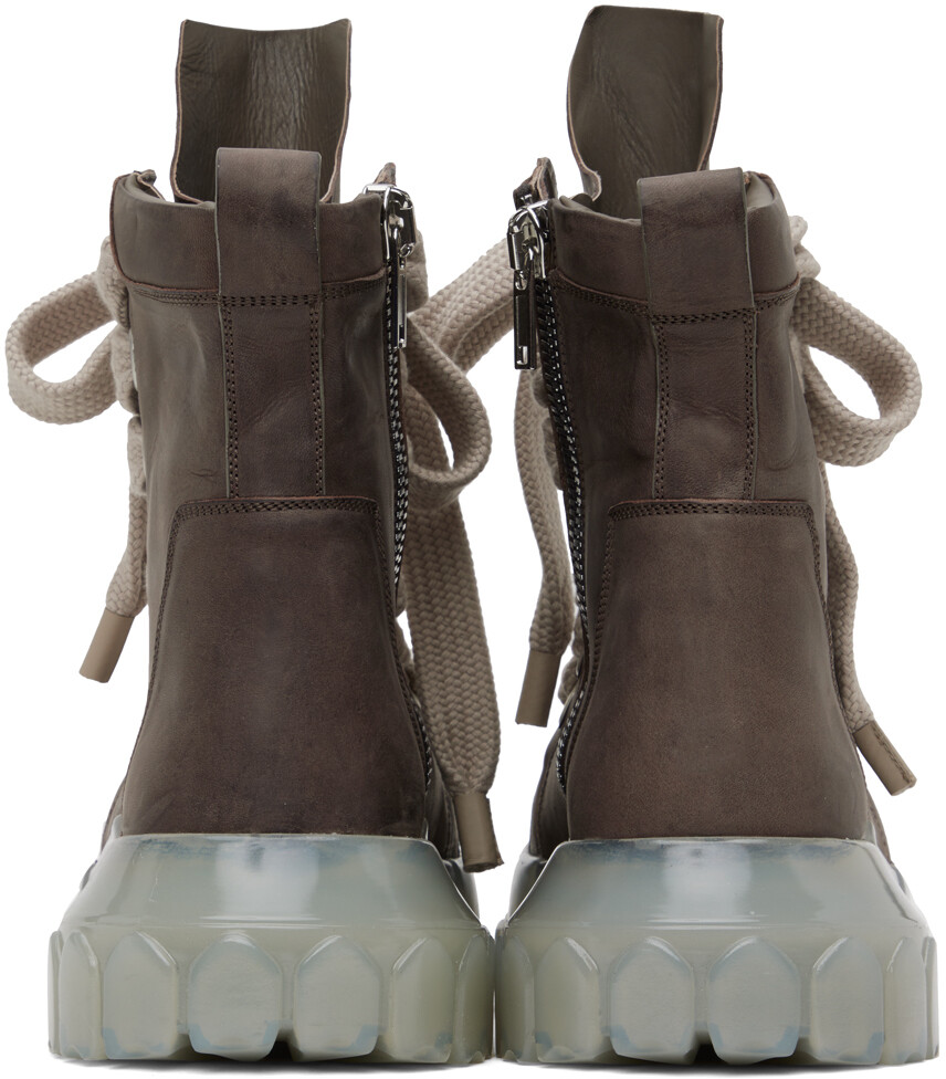 Ботинки Taupe Jumbo Lace Bozo Tractor Rick Owens выгодно купить по