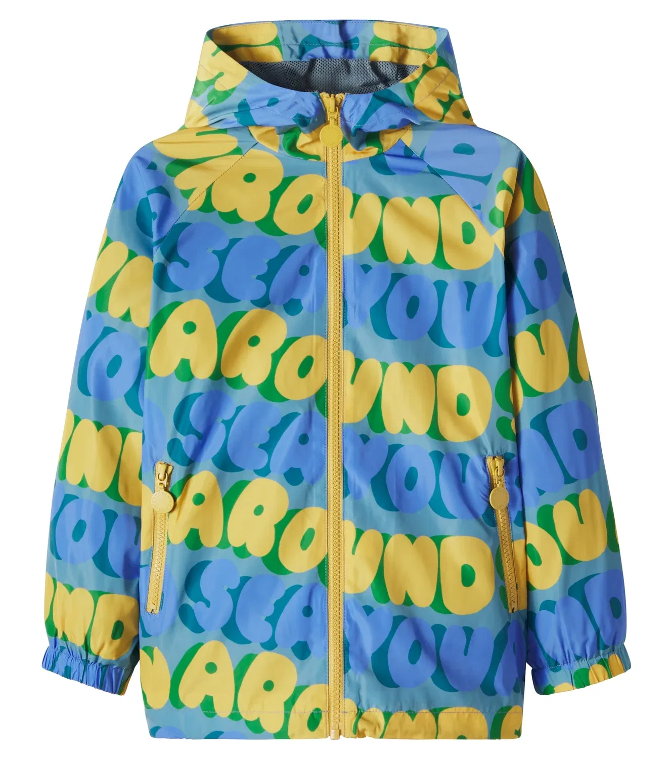 Легкая куртка с принтом Stella Mccartney Kids, синий