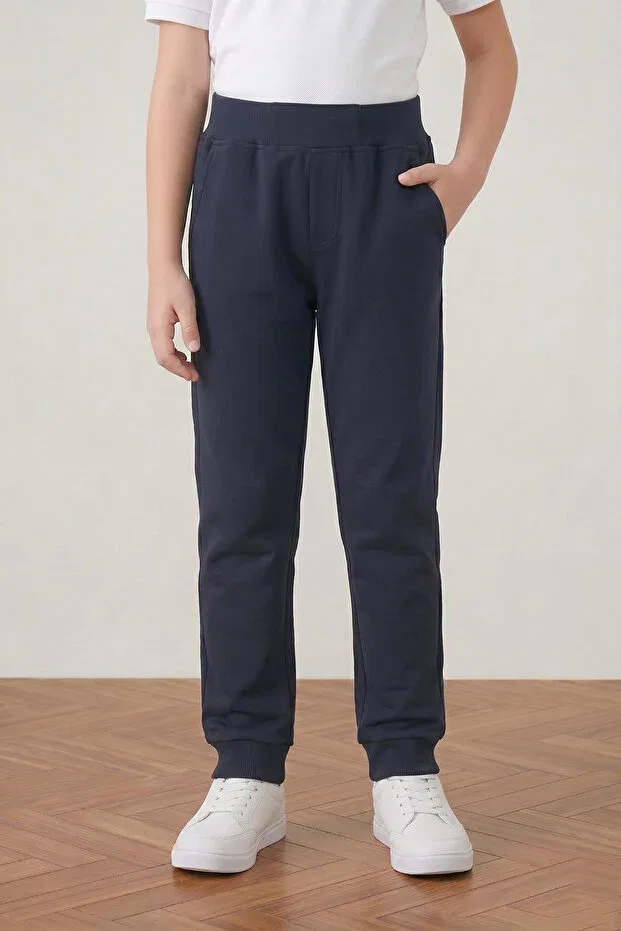 Детские спортивные штаны с эластичным манжетом Nacar Çarşı, Navy Blue — фото 2