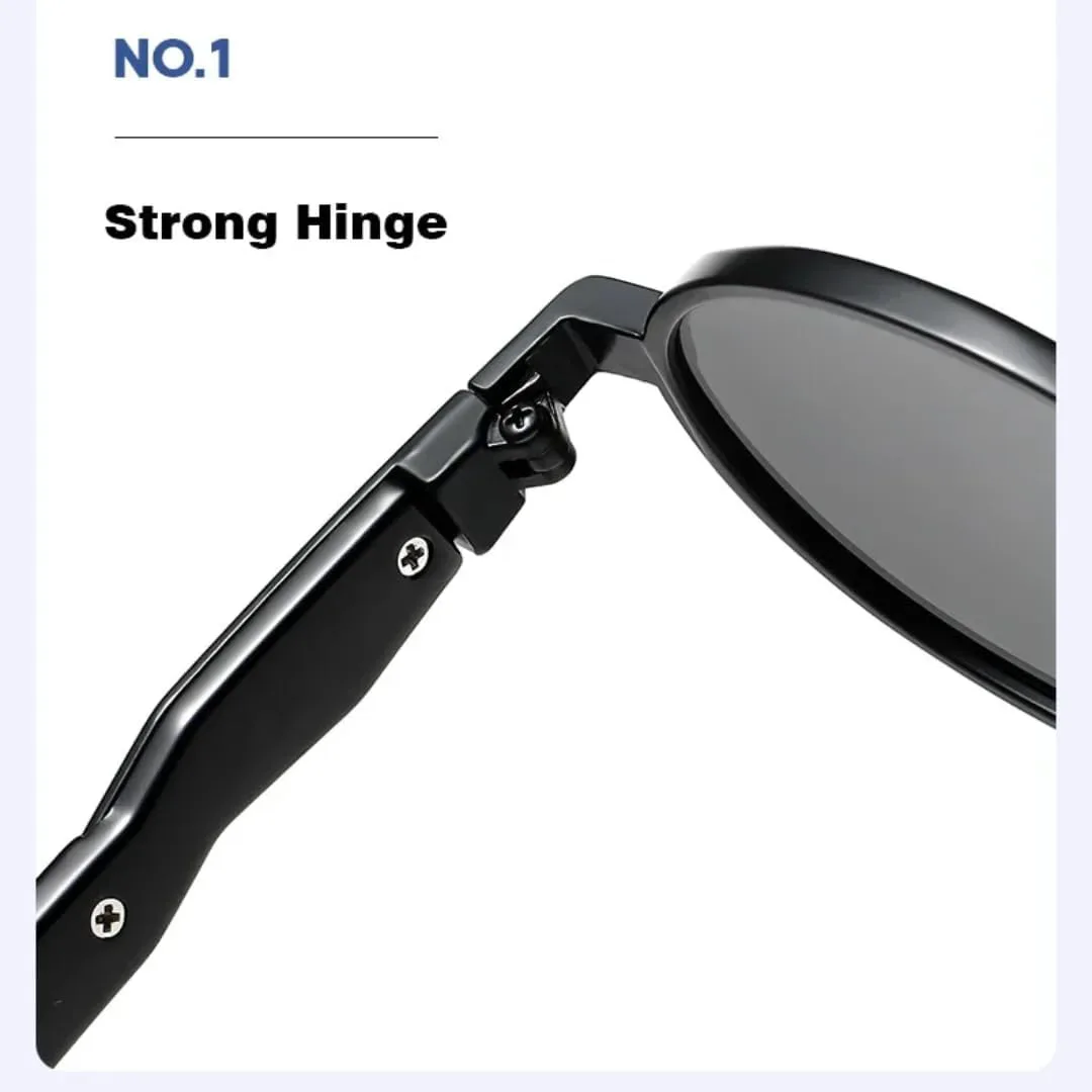 

Металлические овальные солнцезащитные очки для женщин и мужчин, роскошные, винтажные, в стиле стимпанк, с защитой от УФ-излучения UV400 TOIPASTN, Gun Orange