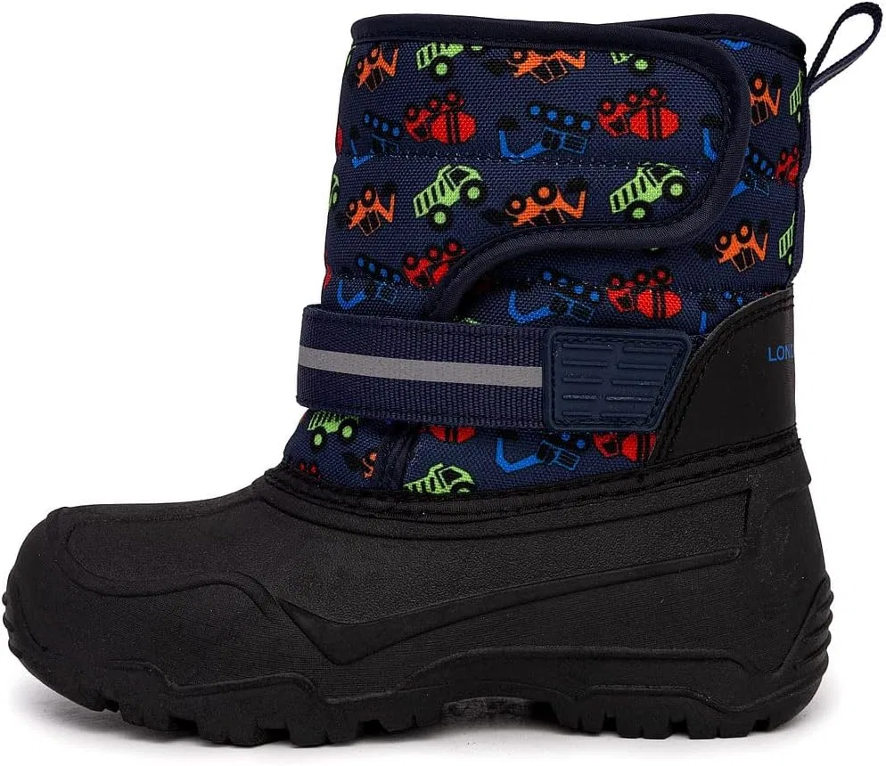 Детские зимние ботинки для снега с утеплителем London Fog, Navy Multi — фото 2
