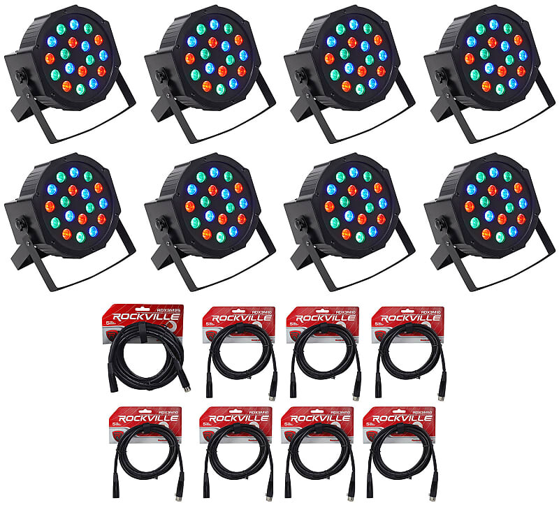 

Перезаряжаемые лампы Rockville RockPAR50 LED RGB Compact Par Can DJ