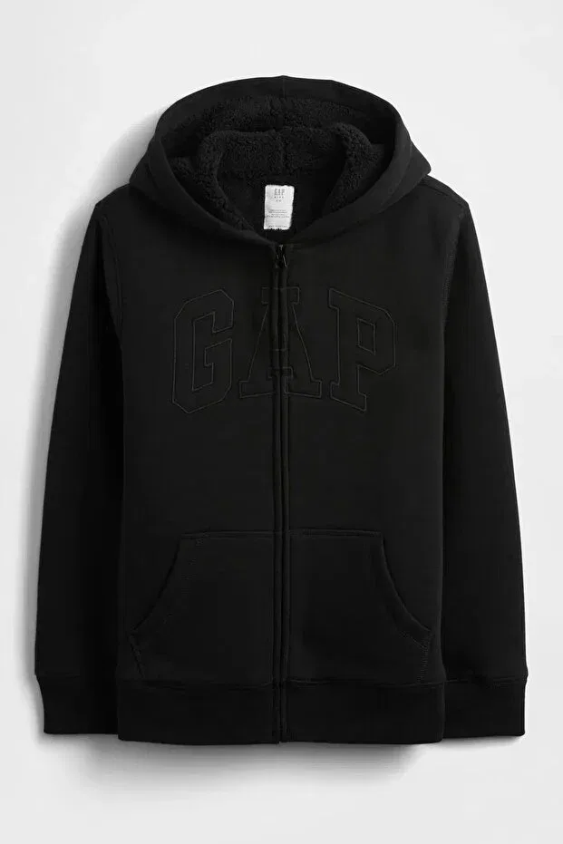 Детское худи для девочек с капюшоном V-Oc cozy children's sweatshirt Gap, Black