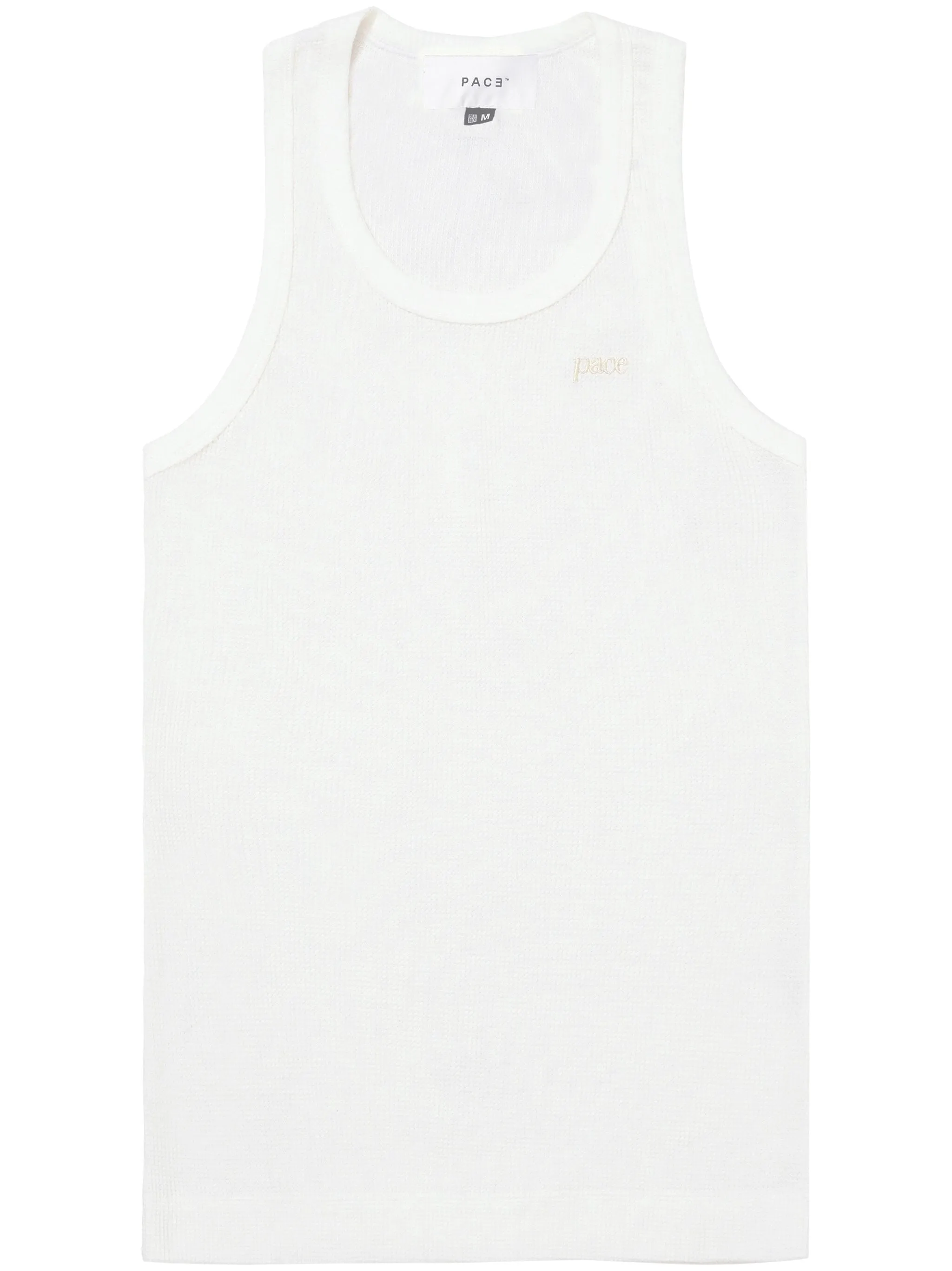 

Фактурный топ без рукавов Pace, белый