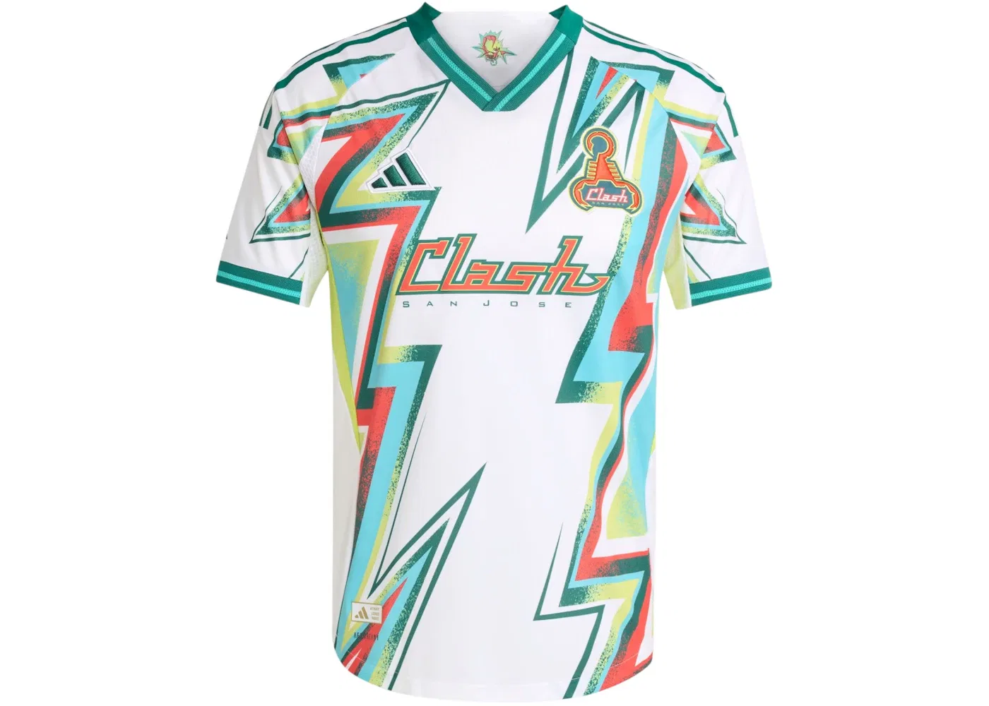 Мужская футбольная джерси San Jose Earthquakes 2025 Authentic Jersey Adidas, White Mls-Sje-Sj5