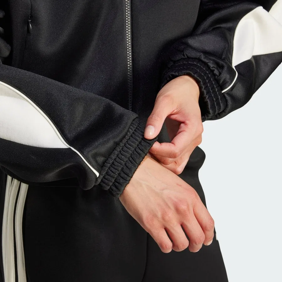 Спортивный свитшот с капюшоном adidas Sportswear JL6886 Stadium Tracktop, Черный — фото 4