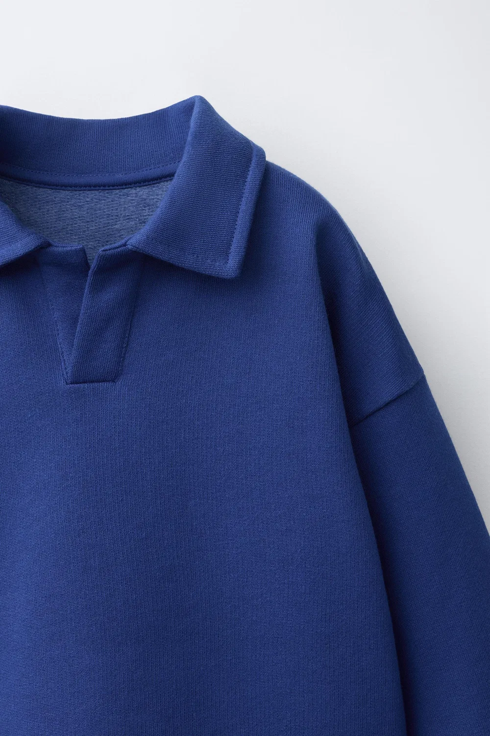 Комплект из полосатой толстовки-поло и широких брюк. ZARA, Bluish — фото 3