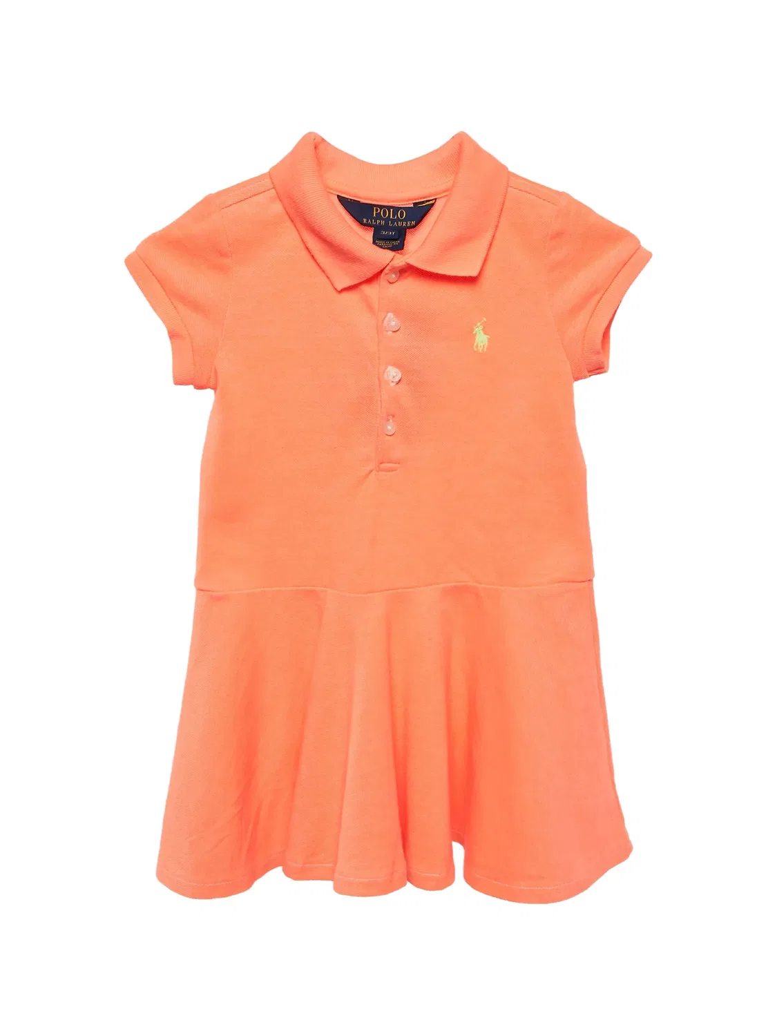 Платье с логотипом Polo Ralph Lauren, оранжевый