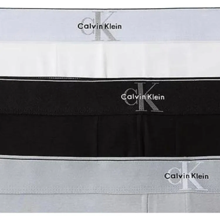 Мужские боксеры с длинным рукавом, комплект из 3 штук Calvin Klein, Black/Gray/White — фото 3