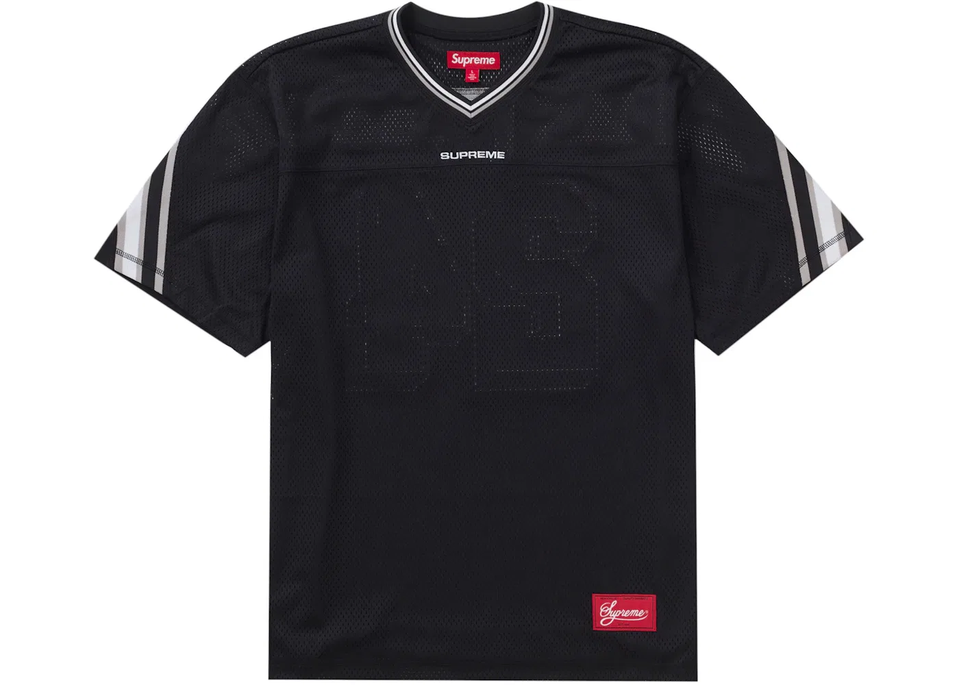 Мужская джерси с жаккардовыми ребристыми вставками Supreme, Black — фото 2