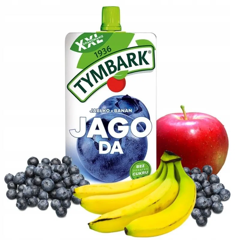 Мусc для тела XXL Яблоко-Банан-Черника, Tymbark, 200 г