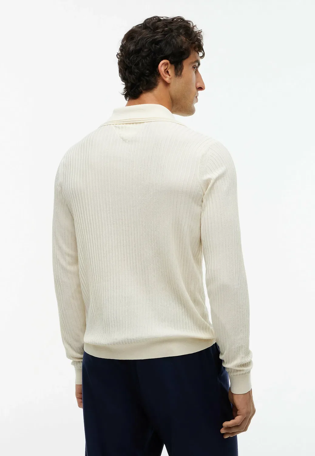 Игровой поло-свитер New York Label Performance - рубашка поло Tommy Hilfiger, Ivory Petal — фото 3