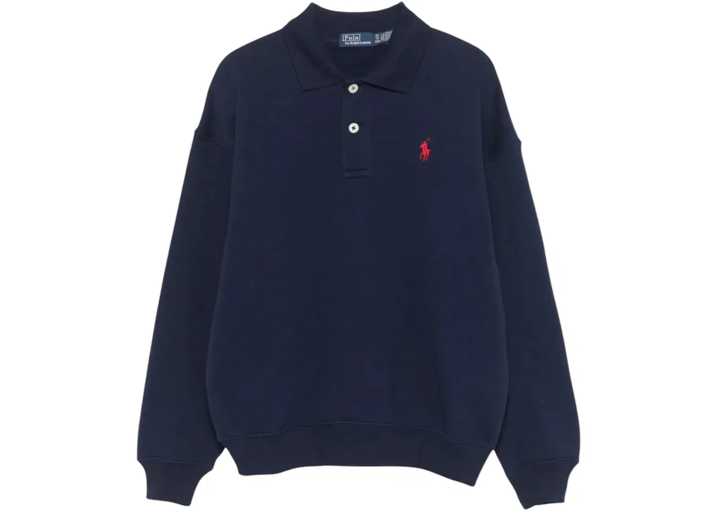 Женский флисовый пуловер с воротником Polo Ralph Lauren, Navy