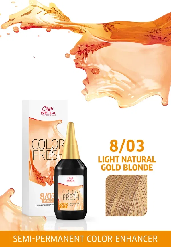 Краска для волос 75 мл Professionals color fresh Wella, Perl, цвет light blonde nature-gold — фото 2