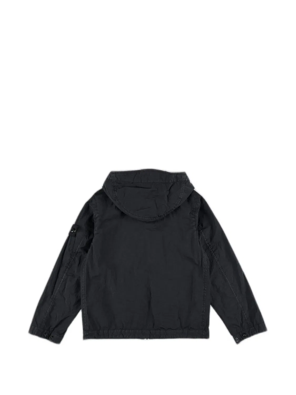 Куртка с капюшоном и нашивкой Compass Stone Island Junior, черный — фото 2