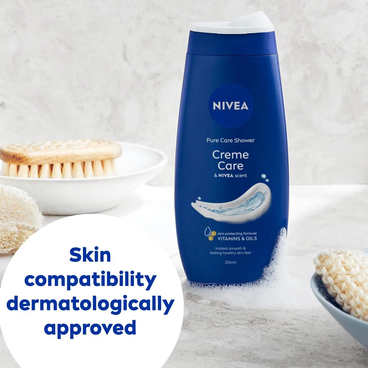 Гель для душа NIVEA Creme Care, 6 x 500 мл, с витаминами C и E — фото 2