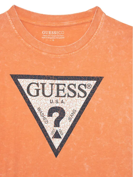 Футболка relaxed fit Guess, оранжевый — фото 3