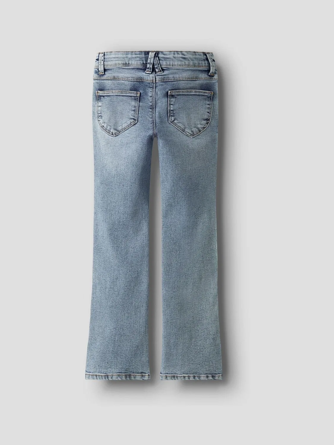 Джинсы клеш для девочек с регулируемой талией Name It, Light Blue — фото 4