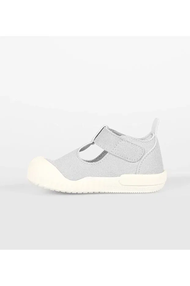 Детские туфли для новорожденных с липучкой Loro First Step Baby Shoes Vicco, Gray — фото 3