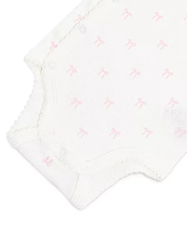 Детский боди-кимоно с точками Kyte Baby, Sweet Pink — фото 2