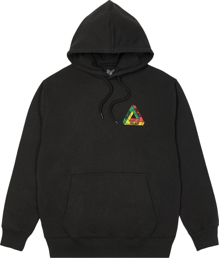 

Толстовка Palace Swirl Tri-Ferg Hood 'Black', черный